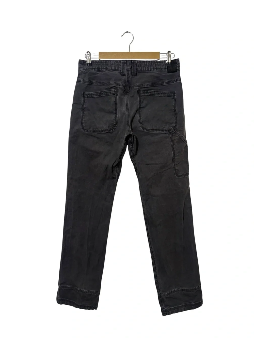 Prana Size 31 Gray Straight Leg Carpenter Jeans Western Outdoor Hiking Travel